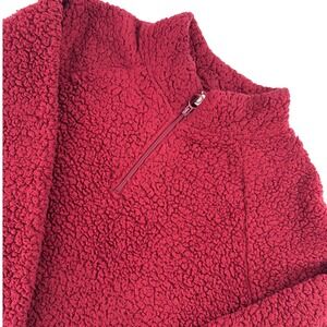 Dittos Sherpa Teddy Fleece Pullover Cozycore Outdoor Gorpcore Y2K Quarter Zip XL